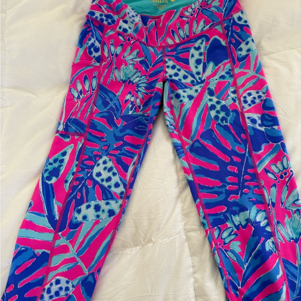 Lilly Pulitzer Pink and Blue Leggings